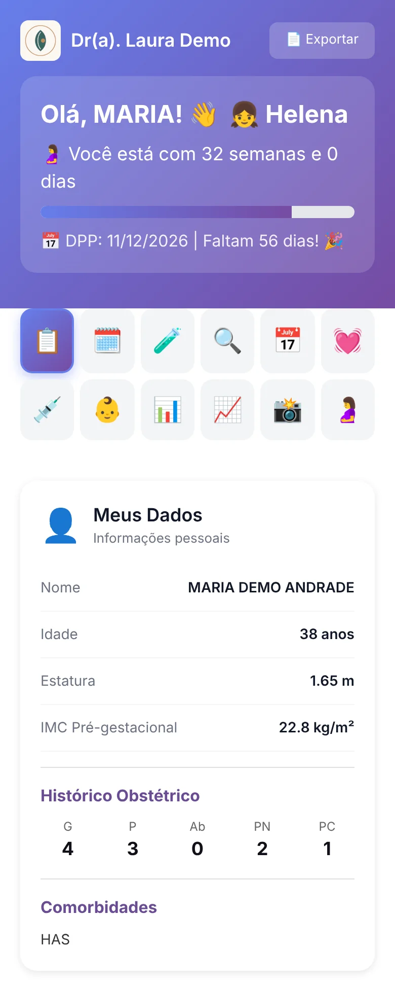 Cartão de Pré-Natal Digital SCWeb